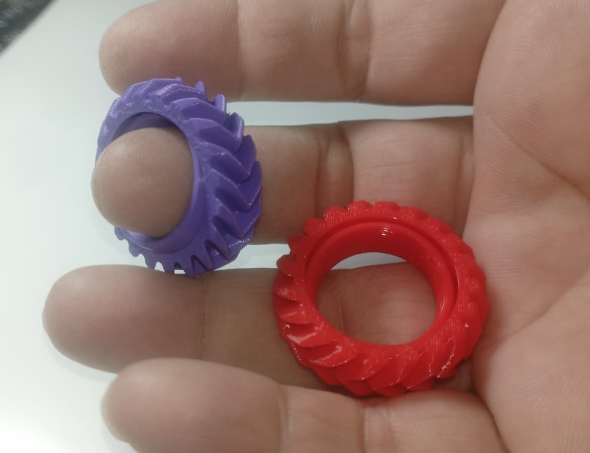 Fidget doble giro tranquilizador