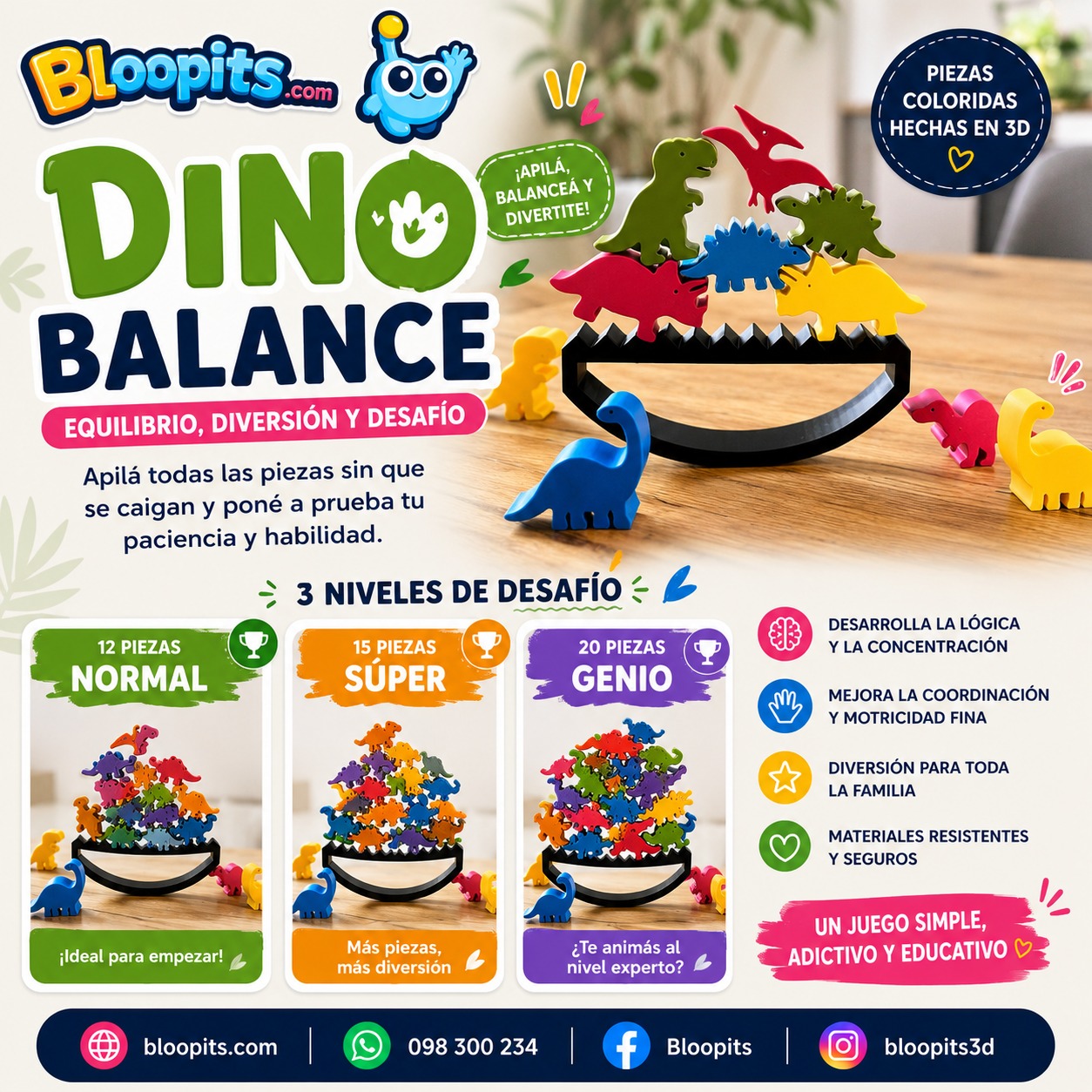 DinoBalance SUPER 15 piezas